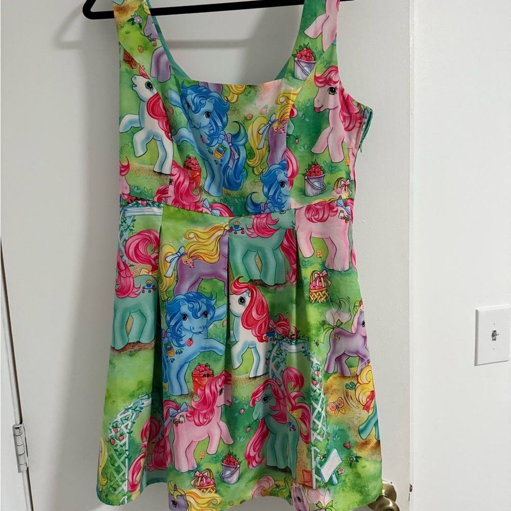 My Little Pony Dress with Teal and Rainbow Accents